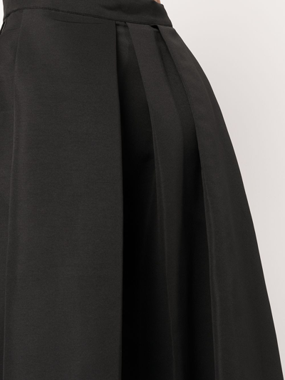 Shop Sachin & Babi Leighton Pleated A-line Skirt In Schwarz