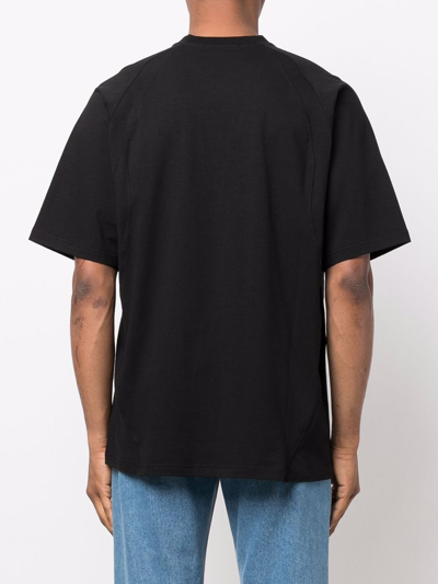 Shop 424 Logo-print T-shirt In Black