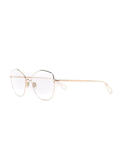 Ahlem Oversized-frame Glasses In Gold
