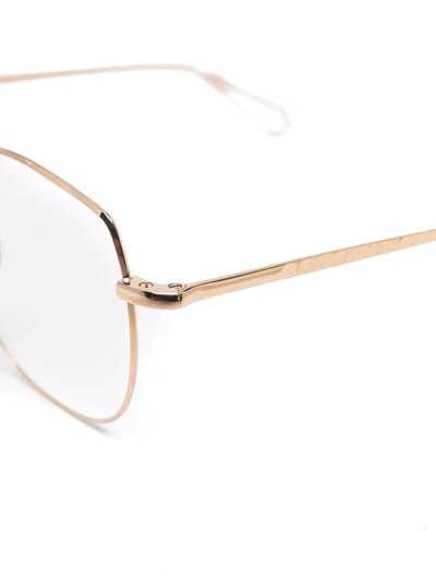 Ahlem Oversized-frame Glasses In Gold