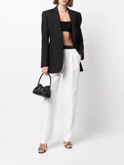Shop Loulou Studio Straight-leg Trousers In Weiss