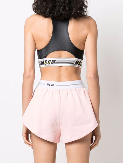 Msgm Activewear Top In Schwarz