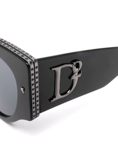 Shop Dsquared2 Square-frame Sunglasses In Schwarz