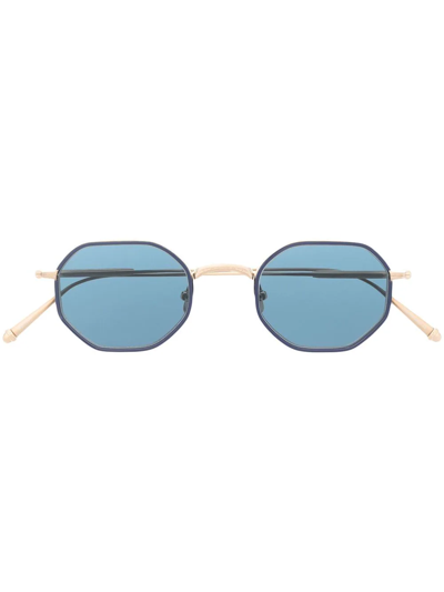 Shop Matsuda Square-frame Glasses In Gold