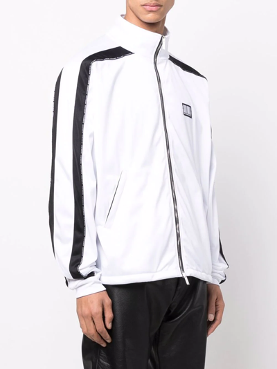 Vtmnts Logo-patch Track Jacket In Weiss