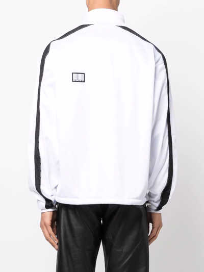 Vtmnts Logo-patch Track Jacket In Weiss