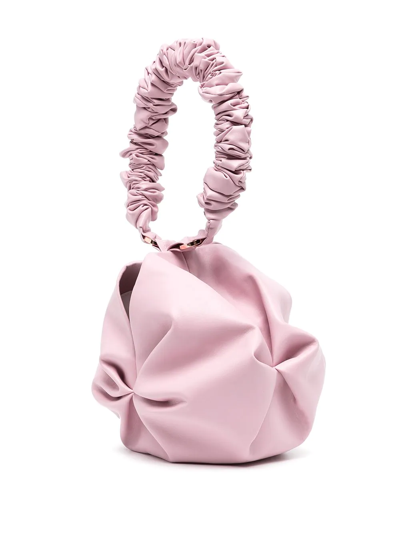 Shop 0711 Rosh Ruched-detail Tote Bag In Pink