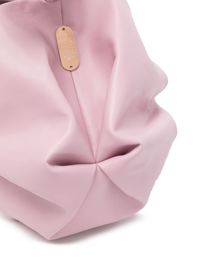 Shop 0711 Rosh Ruched-detail Tote Bag In Pink