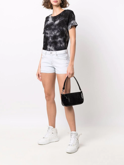 Diesel Low-rise Light-wash Shorts In Blau