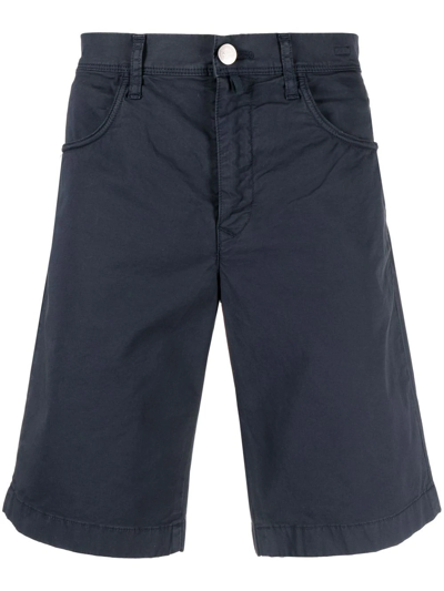 Shop Incotex Mid-rise Bermuda Shorts In Blau