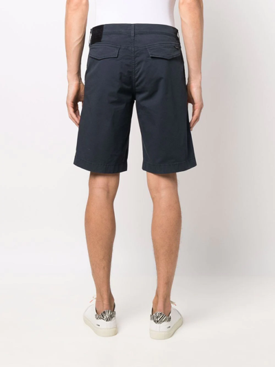 Shop Incotex Mid-rise Bermuda Shorts In Blau