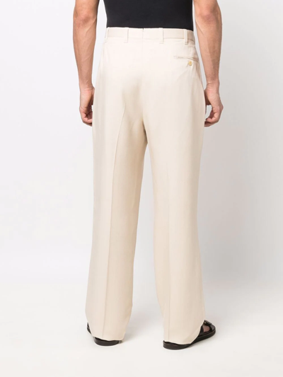 Giuliva Heritage Silk Tailored Trousers In Nude