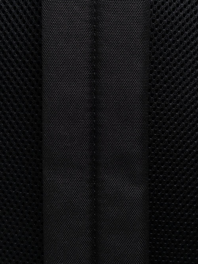Shop Armani Exchange Logo-print Zip-up Backpack In Black