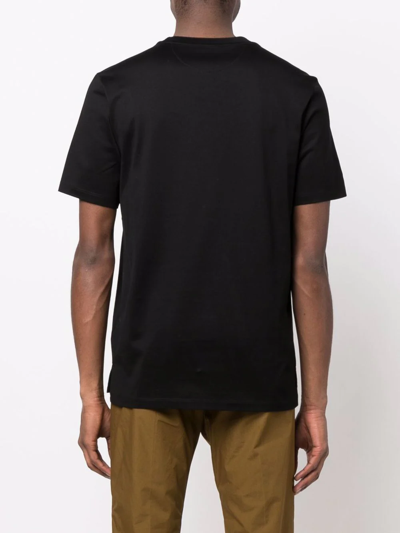 Paul Smith Black 'signature Stripe' Pocket T-shirt In Schwarz