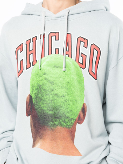 Ih Nom Uh Nit Chicago Printed Hoodie In Blau