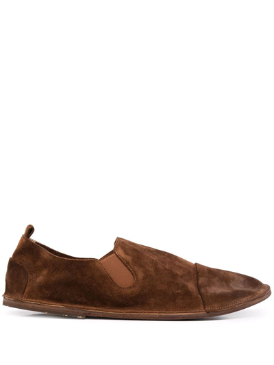 Shop Marsèll Strasacco Slip-on Loafers In Brown