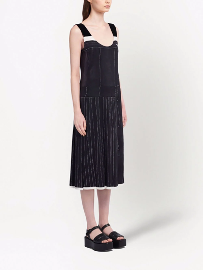 Prada Women's Silk Dress In Schwarz