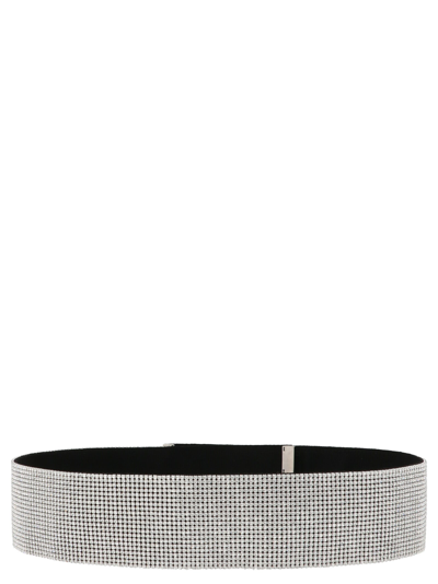 Shop Dolce & Gabbana Embellished Belt In Silver