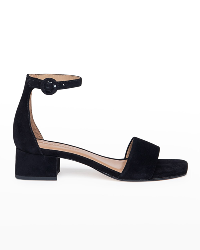 Shop Bernardo Jalena Suede Ankle-strap Sandals In Black