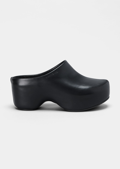 Shop Givenchy G Calfskin Mule Clogs In Black