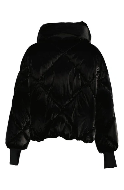 Noize Paris Water Resistant Hooded Puffer Jacket In Black