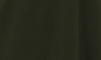 Nina Leonard Solid Three-quarter Bell Sleeve Shift Dress In Dark Olive