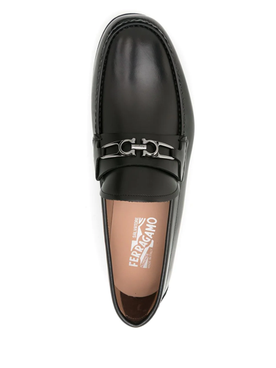 Ferragamo Mathias Slip-on Loafers In Black