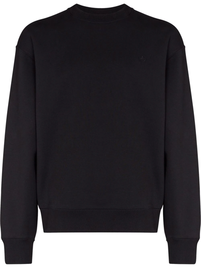 Shop Adidas Originals Adicolor Trefoil Crew Neck Sweatshirt In Schwarz