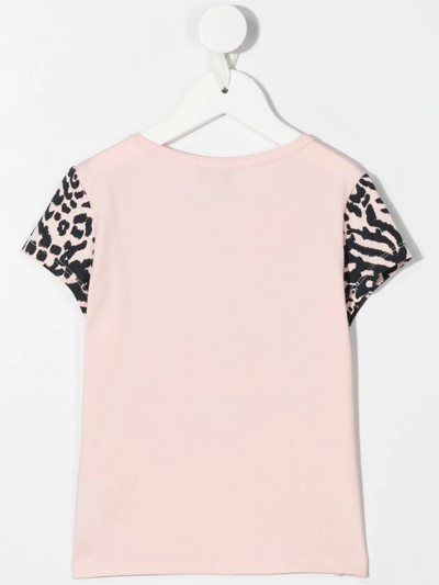 Shop Kenzo Tiger-print Cotton T-shirt In Pink