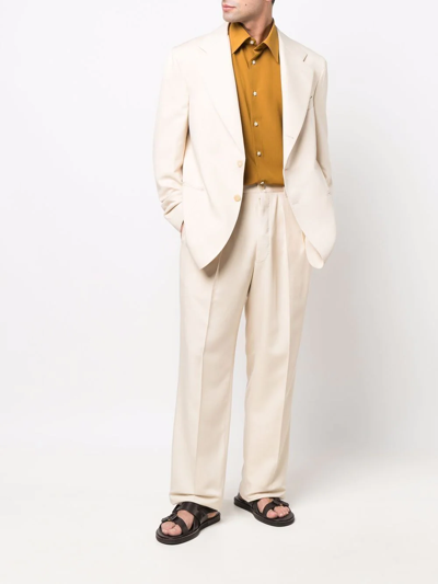 Giuliva Heritage Notched-lapels Single-breasted Blazer In Nude