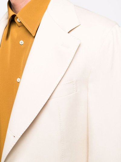 Giuliva Heritage Notched-lapels Single-breasted Blazer In Nude
