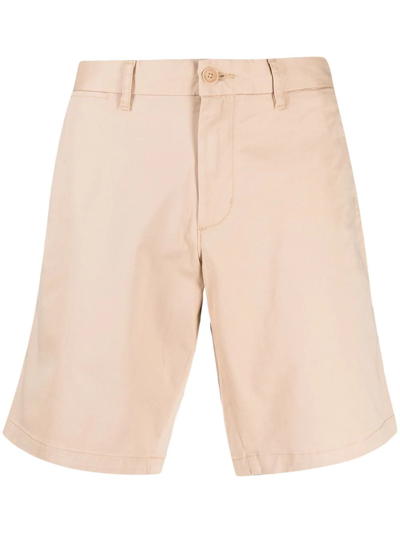 Shop Tommy Hilfiger Straight-leg Chino Shorts In Nude