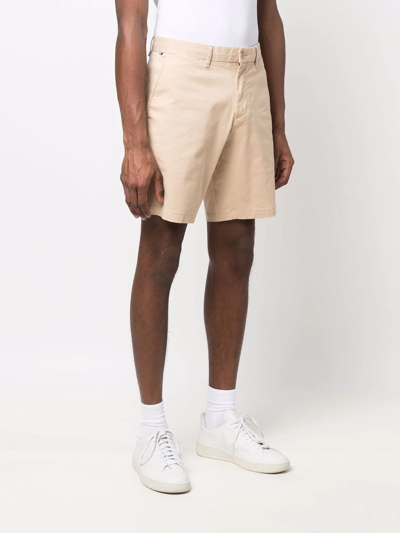 Shop Tommy Hilfiger Straight-leg Chino Shorts In Nude