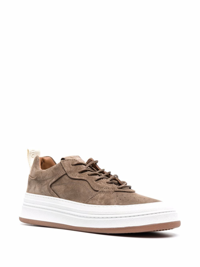 Shop Buttero Circolo Low-top Sneakers In Braun