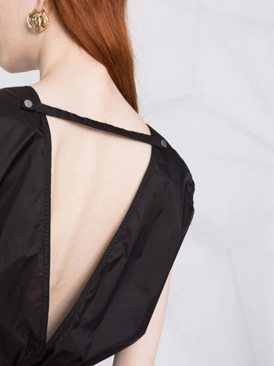 Rick Owens Drkshdw Sleeveless Cotton Playsuit In Schwarz