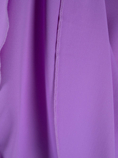 Shop Fisico Draped Tied-waist Cover-up In Violett