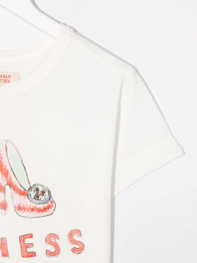 Shop The Animals Observatory Graphic-print Crewneck T-shirt In White
