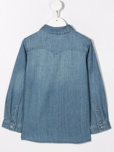 Shop Levi's Long-sleeve Denim Shirt In Blue