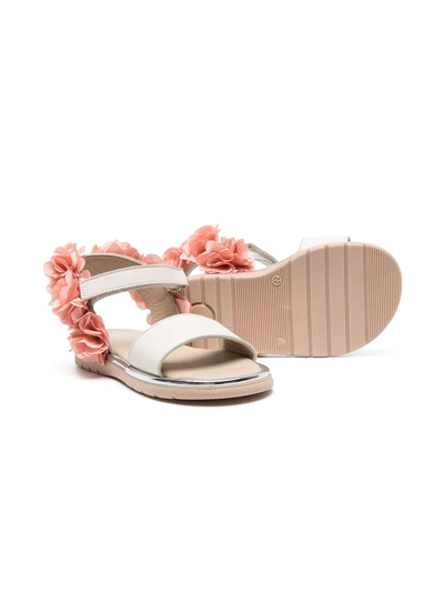 Shop Babywalker Floral Embroidered Sandals In White