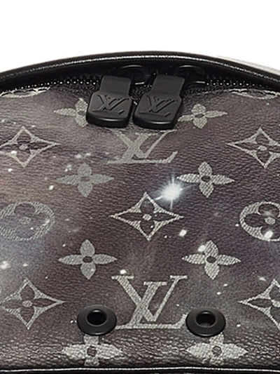 Pre-owned Louis Vuitton Monogram Galaxy Discovery Belt Bag In Black
