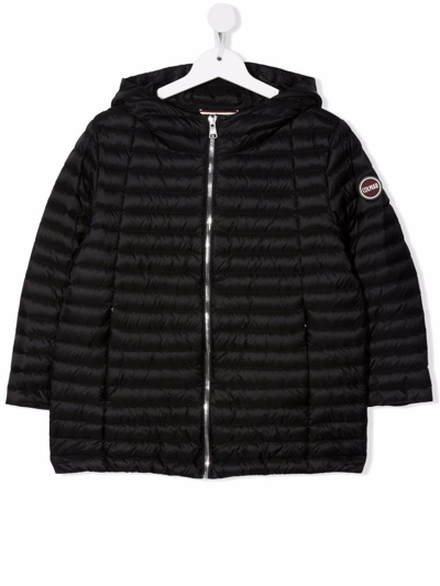 Shop Colmar Teen Padded Hooded Jacket In Black
