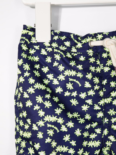 Bonpoint Patterned Drawstring Swim Shorts In Blue