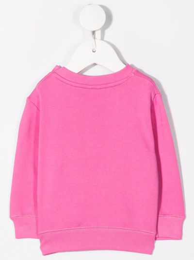 Shop Stella Mccartney Lollipop-print Cotton Sweatshirt In Pink