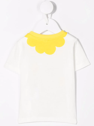 Shop Stella Mccartney Sunflower Print T-shirt In White