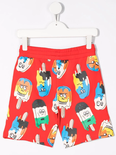 Shop Stella Mccartney Ice Lolly Print Shorts In Red