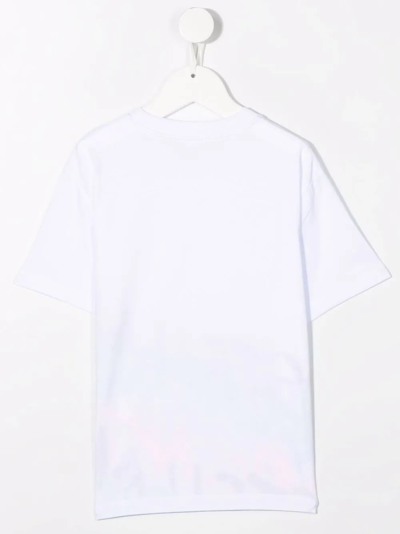 Shop Stella Mccartney Graffiti-logo T-shirt In White