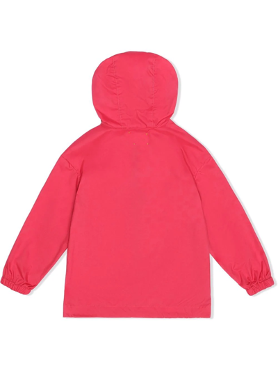 Shop Off-white Arrows Logo Raincoat In Pink