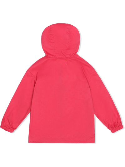 Off-white Little Girl's & Girl's Monogram Logo Windbreaker In Pink