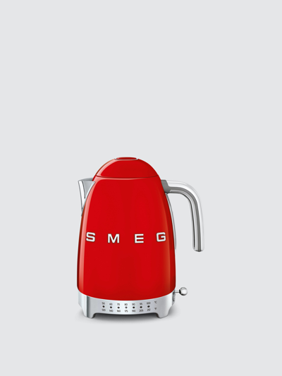 Shop Smeg Variable Temperature Kettle In Red