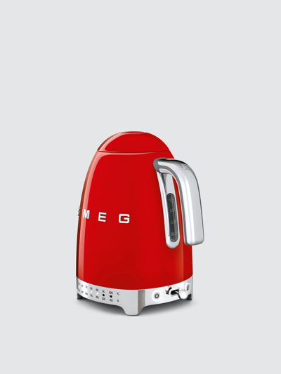 Shop Smeg Variable Temperature Kettle In Red